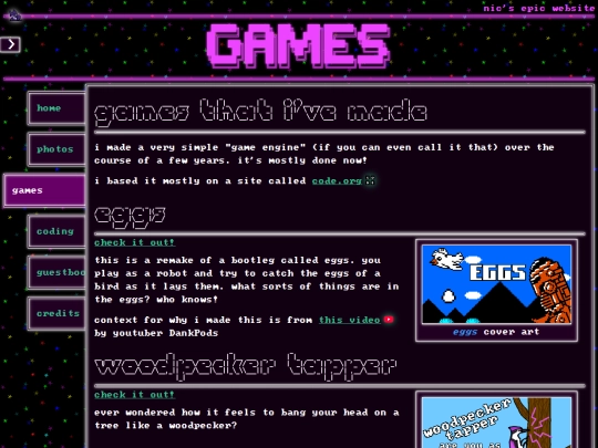 games screenshot