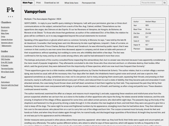 books/vampyrism screenshot
