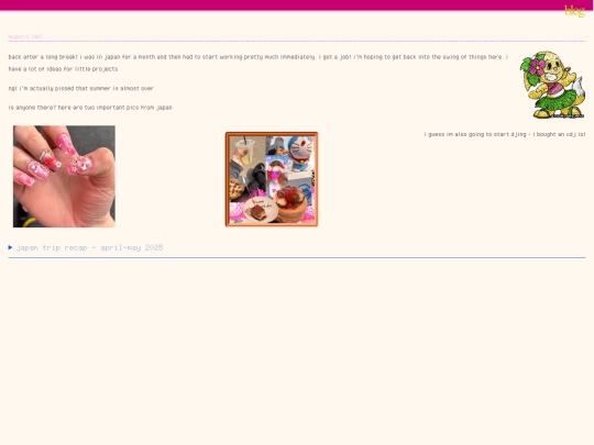 blog screenshot