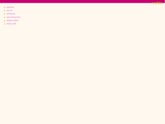 links screenshot
