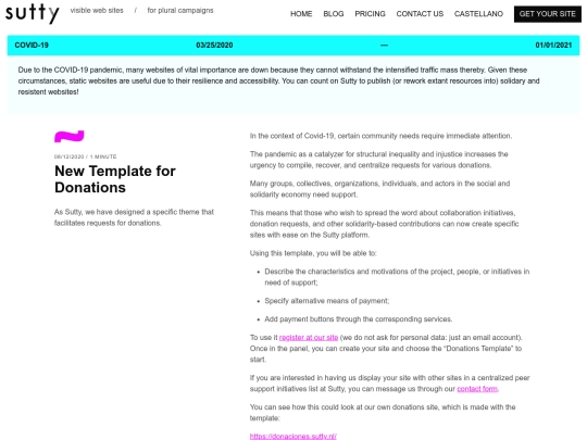 en/template-for-donations screenshot