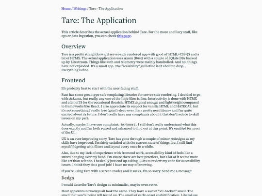 page/tare-app screenshot