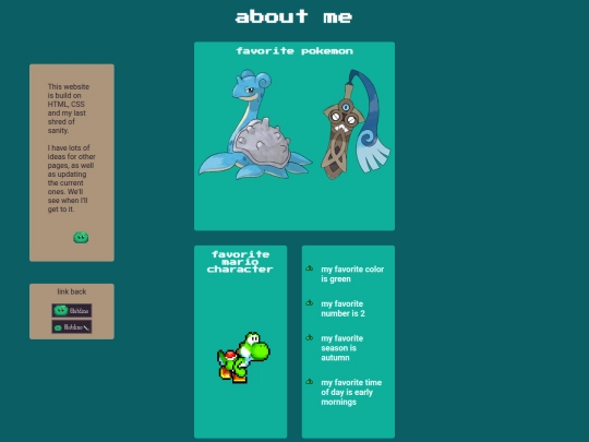 pages/about-me screenshot