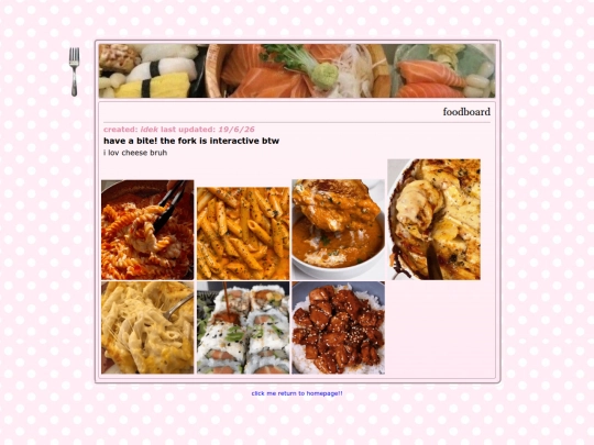 blog/food screenshot
