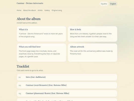 caminar10/album screenshot