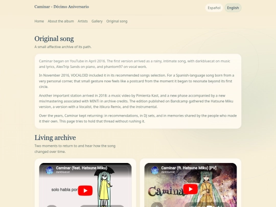 caminar10/song screenshot