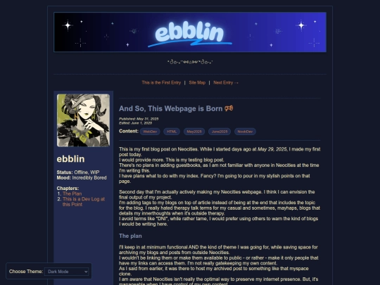 blog/entry1 screenshot