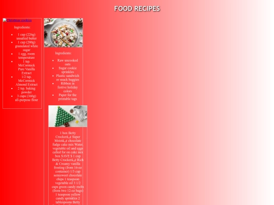 christmas/ChristmasRecipes screenshot