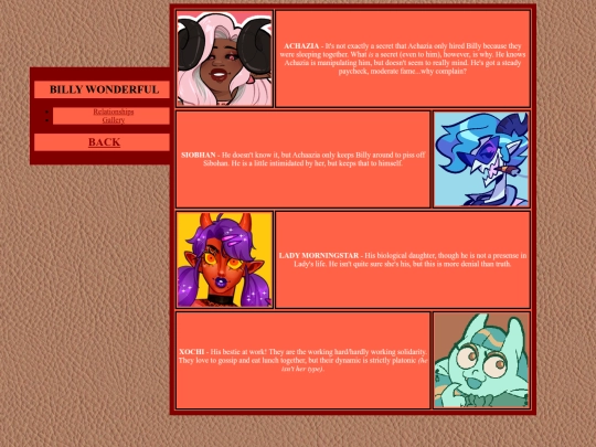 wiki/666/billy/relationships screenshot