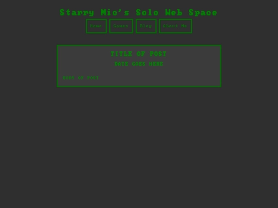Templates/BlogTemplate screenshot