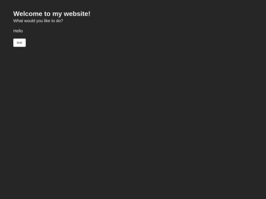 test screenshot