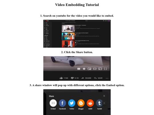 Video Embedding Tutorial/VideoEmbeddingTutorial screenshot