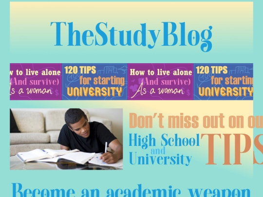 TheStudyBlog/Homepage screenshot
