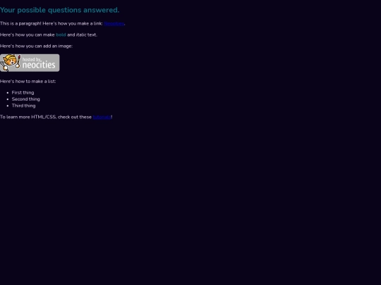 faq screenshot