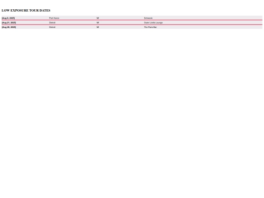 tourdates screenshot