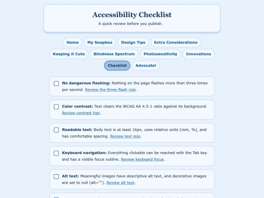 gallery/accessibility/checklist screenshot
