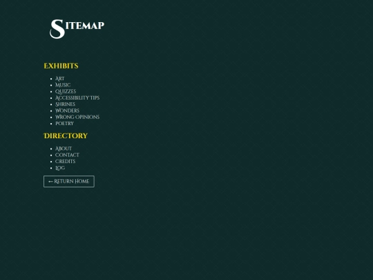 widgets/sitemap screenshot