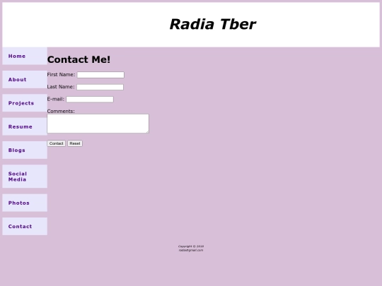Contact screenshot