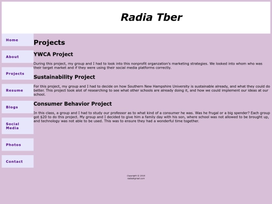 Projects screenshot