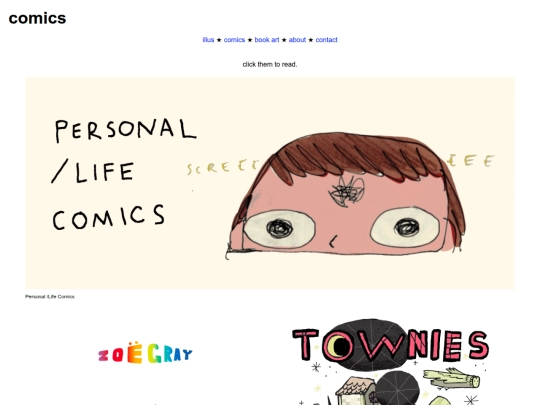 portfolio-site/comics screenshot