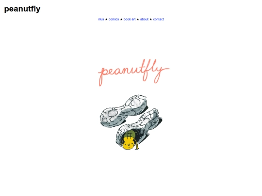 portfolio-site/comicstuff/peanutfly screenshot