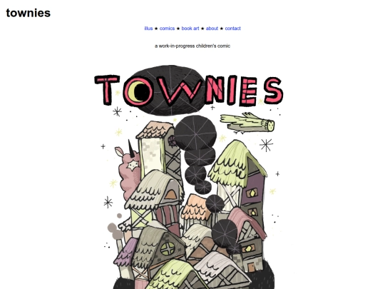 portfolio-site/comicstuff/townies screenshot