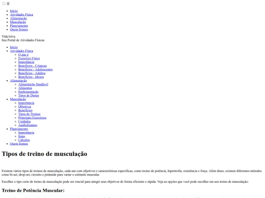 projeto/treinos screenshot