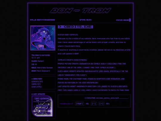 links screenshot