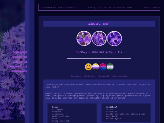 aboutme screenshot