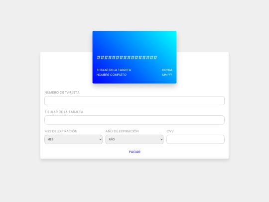 tarjeta screenshot