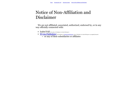 disclaimer screenshot