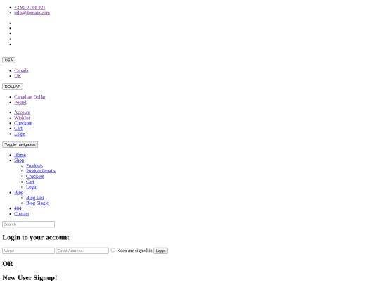 login screenshot