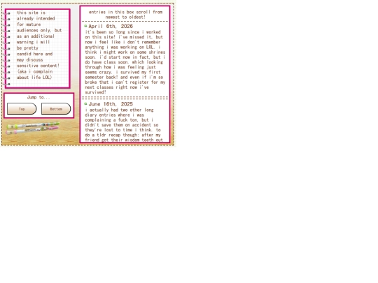 pages/iframes/diary screenshot