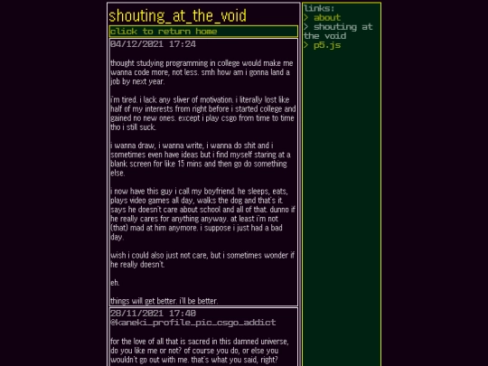 messages screenshot