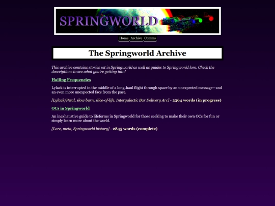 archive screenshot