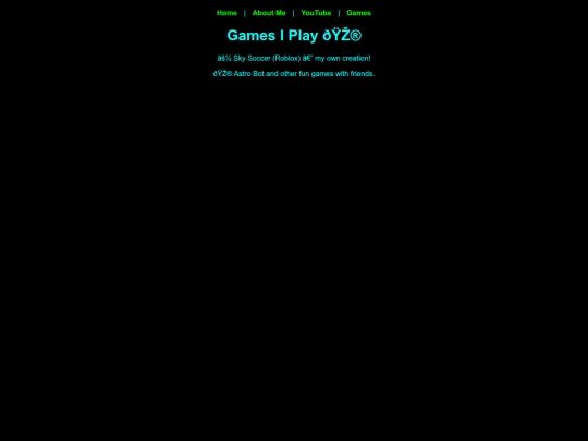 games screenshot