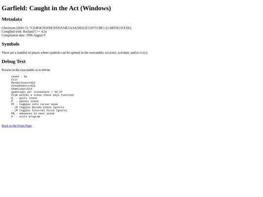 garfield_cita_win screenshot