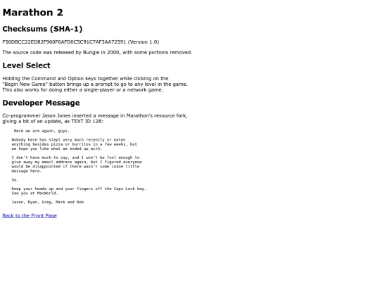 marathon_2_mac screenshot