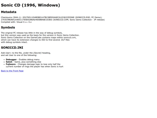 sonic_cd_1996 screenshot