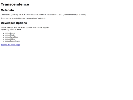 transcendence screenshot