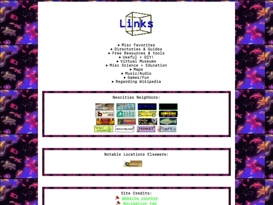 links screenshot
