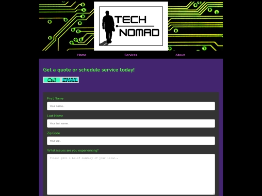 technomad/contact screenshot