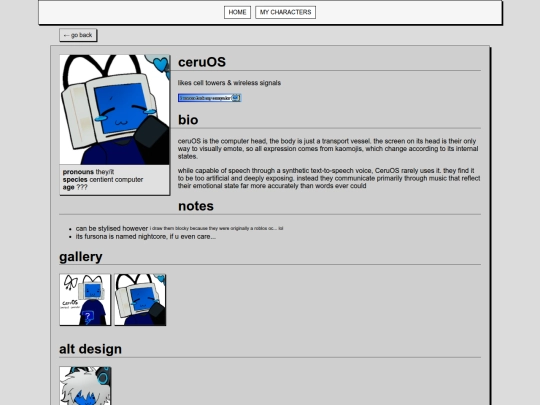 CHARACTERS/ceruos screenshot