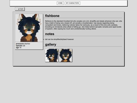 CHARACTERS/fishbone screenshot