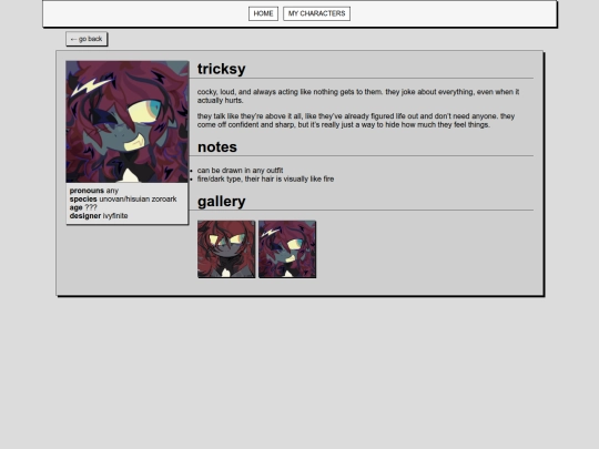 CHARACTERS/tricksy screenshot
