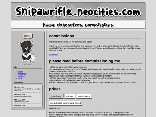 commissions screenshot
