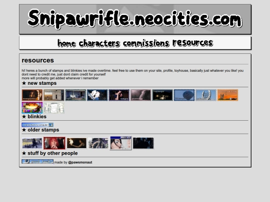resources screenshot