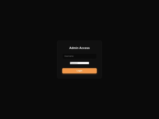 admin screenshot