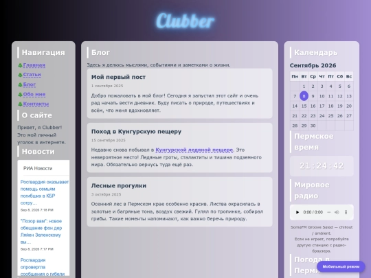 blog screenshot