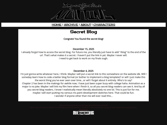 blog screenshot